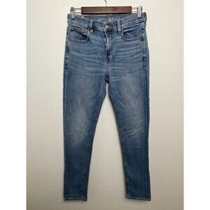 American Eagle ‘90s Skinny Jeans Women’s Size 4 Medium Wash Stretch High Rise
